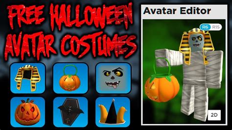 FREE Halloween Costumes For Your Avatar! (ROBLOX) - YouTube