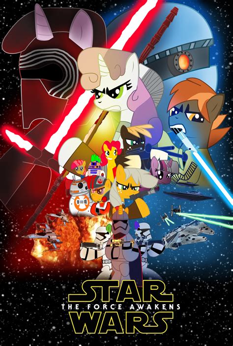 MLP Star Wars Crossover poster by EJFireLightningArts on DeviantArt