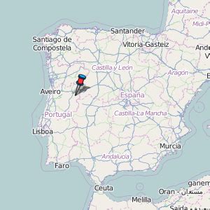 Guarda Map Portugal Latitude & Longitude: Free Maps