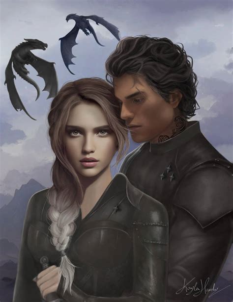 Violet and Xaden from Fourth Wing by kaylahardyart on DeviantArt