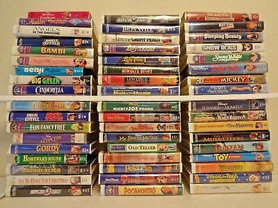 Walt Disney Warner Bros. Fox VHS Videos Movies You choose Pick 8 for ...