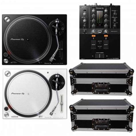 Pioneer PLX-500 Black & White Turntables + Rekordbox Mixer | IDJNOW