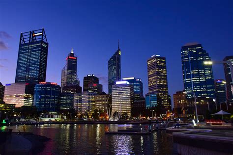 Skyline of Perth at Night in Australia image - Free stock photo - Public Domain photo - CC0 Images