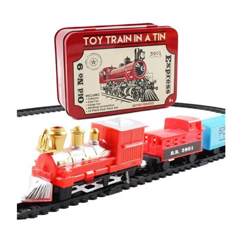 Mini Electric Rail Car Small Train Toy Children Electric Puzzle Car Toy Classic Train Set Decor ...