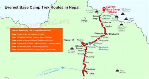 Everest Base Camp Map - Map Pasco County