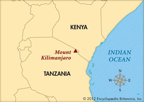 Physical Map Of Africa Mount Kilimanjaro - United States Map