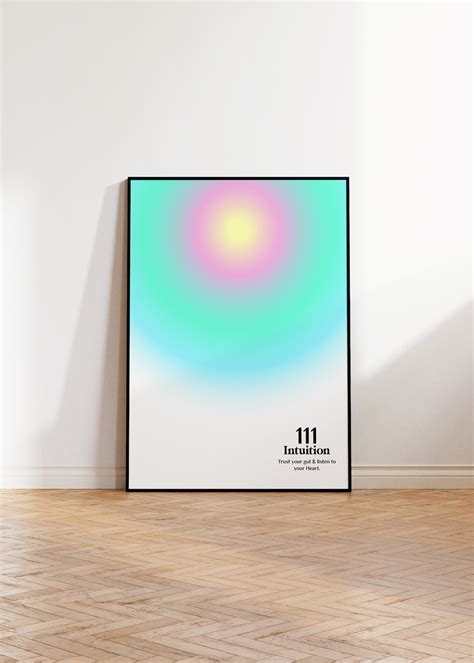 111 Angel Number Wall Art, Aura Poster, Law of Attraction Print, Aesthetic Room Decor, Spiritual ...