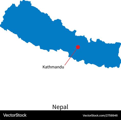 Map Of Nepal With Kathmandu - Callie Veronike