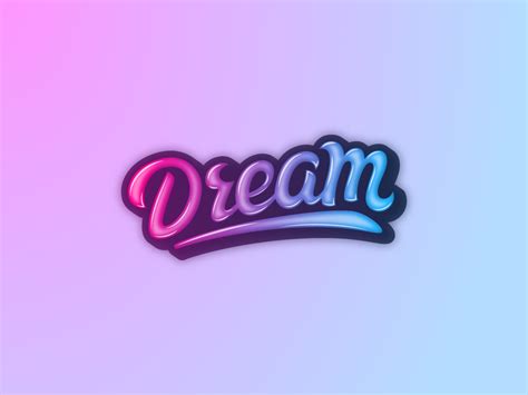 Dream lettering