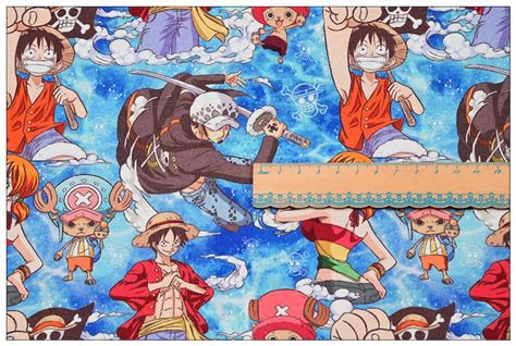 Japanese Anime Fabric Animation Fabric Pure Cotton Cartoon Cotton Fabric by the 45 CM - Etsy