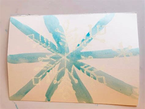 Family Art Project: Watercolor Resist Snowflake | CSMA