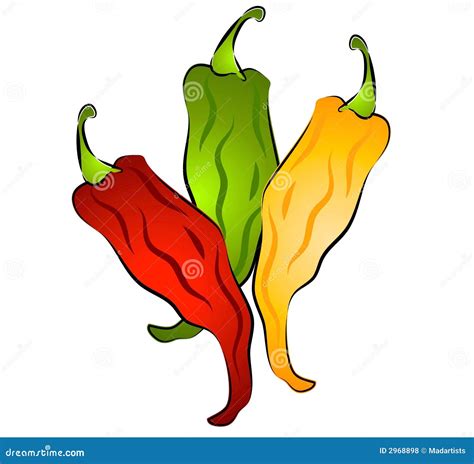 Chili Peppers, Pungency Scale. Vector Cartoon Illustration | CartoonDealer.com #230122974