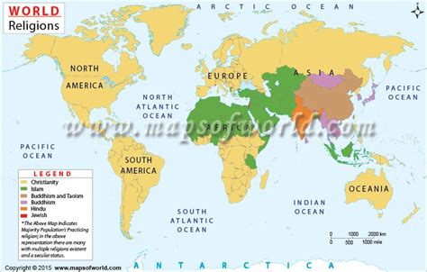 Religions of the World | World Religion Map