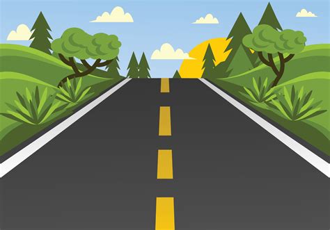 Highway Vector Illustration 180728 Vector Art at Vecteezy