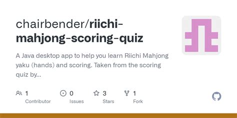 GitHub - chairbender/riichi-mahjong-scoring-quiz: A Java desktop app to help you learn Riichi ...