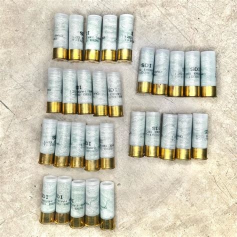 SDI 12 Gauge Bean Bag Rounds, 30Rnds, Police Trade, Never Issued - $99. ...