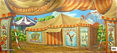 Circus Tent Interior Scenic Backdrop by Kenmark Backdrops