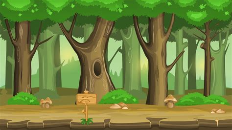 Forest Background game 2D | CartoonSmart.com