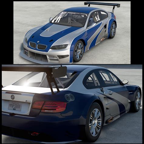 NFS Most Wanted BMW M3 GTR, updated. Livery in comments : r/granturismo