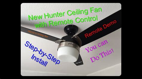 Install Hunter Ceiling Fan Remote Control