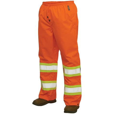 Work King Safety Hi-Vis Hooded Rain Pants - 424104, Rain Jackets & Rain Gear at Sportsman's Guide