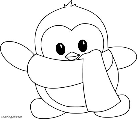 Penguin For Coloring