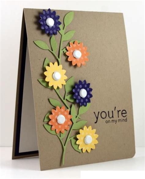 new flower style Handmade Card 2014 | Cards handmade, Greeting cards ...