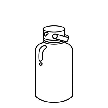 Bottle Black And White Clipart