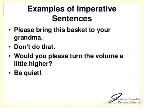 Imperative Sentences: Definition and Examples - ESLBUZZ