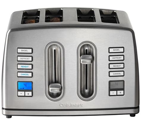 CUISINART CPT445U 4-Slice Toaster - Stainless Steel, Stainless Steel ...