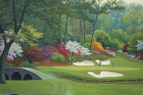 Darby Home Co 12Th Hole At Augusta National by Charles White - Print on Canvas & Reviews | Wayfair