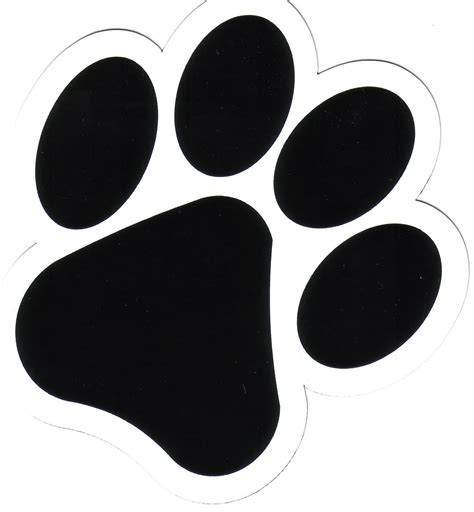 Printable Dog Paw Print Stencil - ClipArt Best