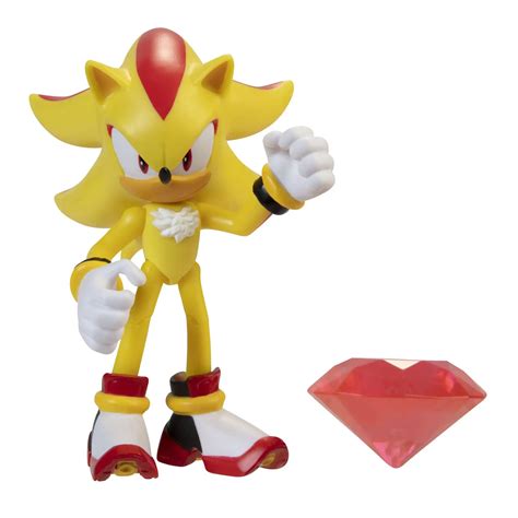 Sonic The Hedgehog Basic Wave 4 Super Shadow 4 Action Figure Modern ...