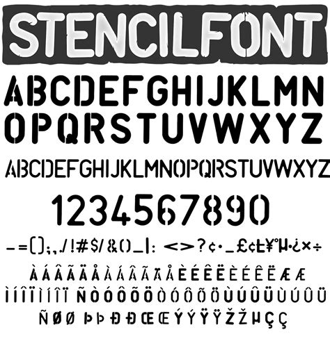 Stencil Font Font Family - Graffiti Fonts