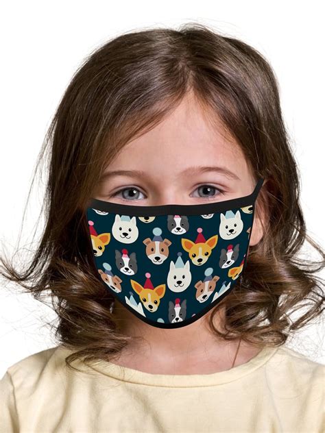 Awkward Styles - Cute and Funny Face Nose Protection Cute Dog Face Mask Kids Reusable Face Masks ...