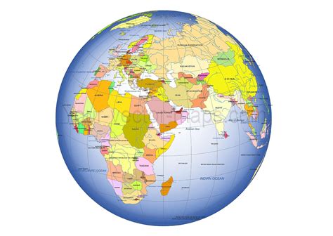 Globe Map With Countries - Globe Map