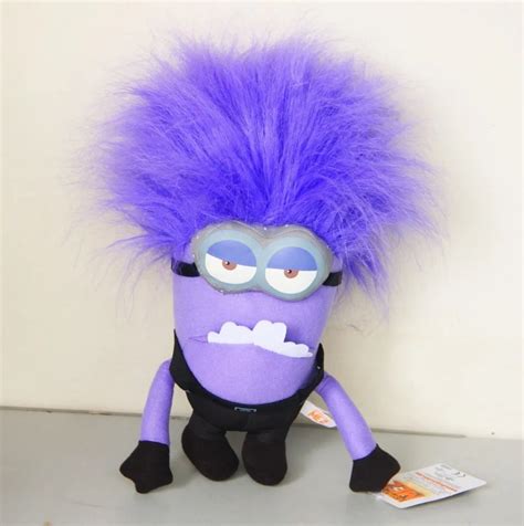 Cool Despicable me 2 Jumbo Purple Evil Minion Plush Doll Toy 3D Eye 12'' New-in Stuffed & Plush ...