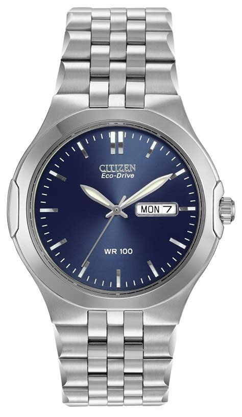 Citizen Gents Eco Drive StSt Watch w/ Blue Face