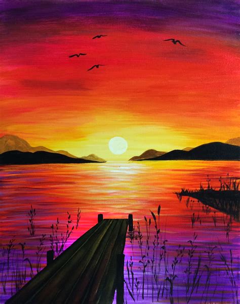 Mountain Sunset Drawing at PaintingValley.com | Explore collection of Mountain Sunset Drawing