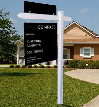 Compass Yard Signs. Excel Sign & Decal, Inc.