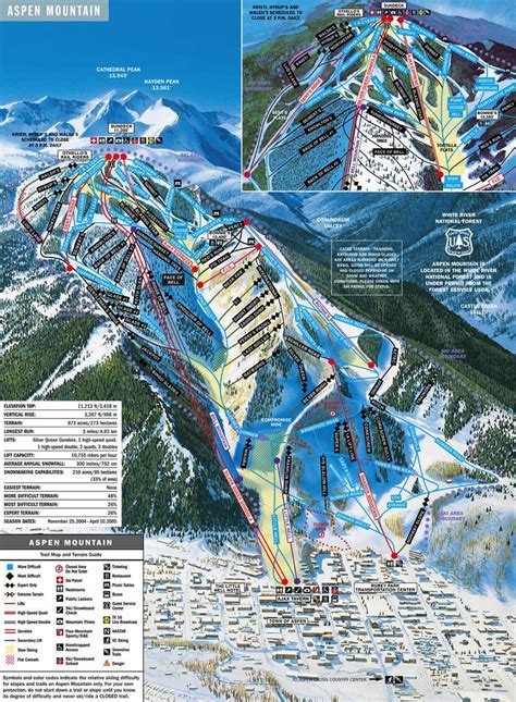 Aspen Mountain Trail Map | Colorado Ski Resort Maps