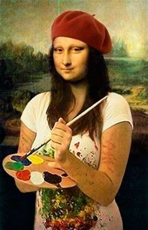 Mona Lisa Funny Drawing