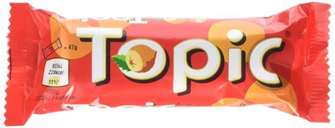 Topic Single Chocolate Bar, 47 g, Pack of 40: Amazon.co.uk: Grocery