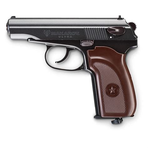 Legends Makarov Ultra .177 cal.Air Pistol, Gray / Brown - 588687, Air & BB Pistols at Sportsman ...