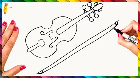 Top 125+ violin drawing easy - seven.edu.vn