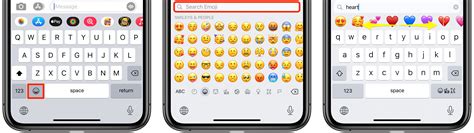 How to search for emoji on the iPhone keyboard