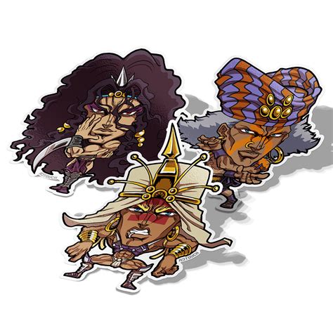 The Pillar Men Stickers | JoJo's Bizarre Adventure – AJTouch