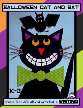 Halloween Cat & Bat by Croak About Creations | Teachers Pay Teachers