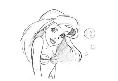 Ariel Sketch - Disney Sketches Photo (36336837) - Fanpop