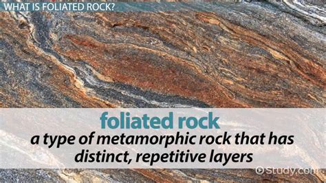 Foliated Metamorphic Rocks | Definition & Examples - Lesson | Study.com